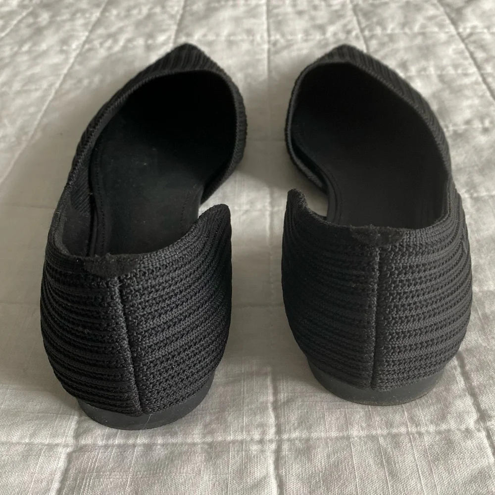 Vivaia Women's Black Melia Half d’Orsay Flats Size 41.5 - Picture 7 of 12